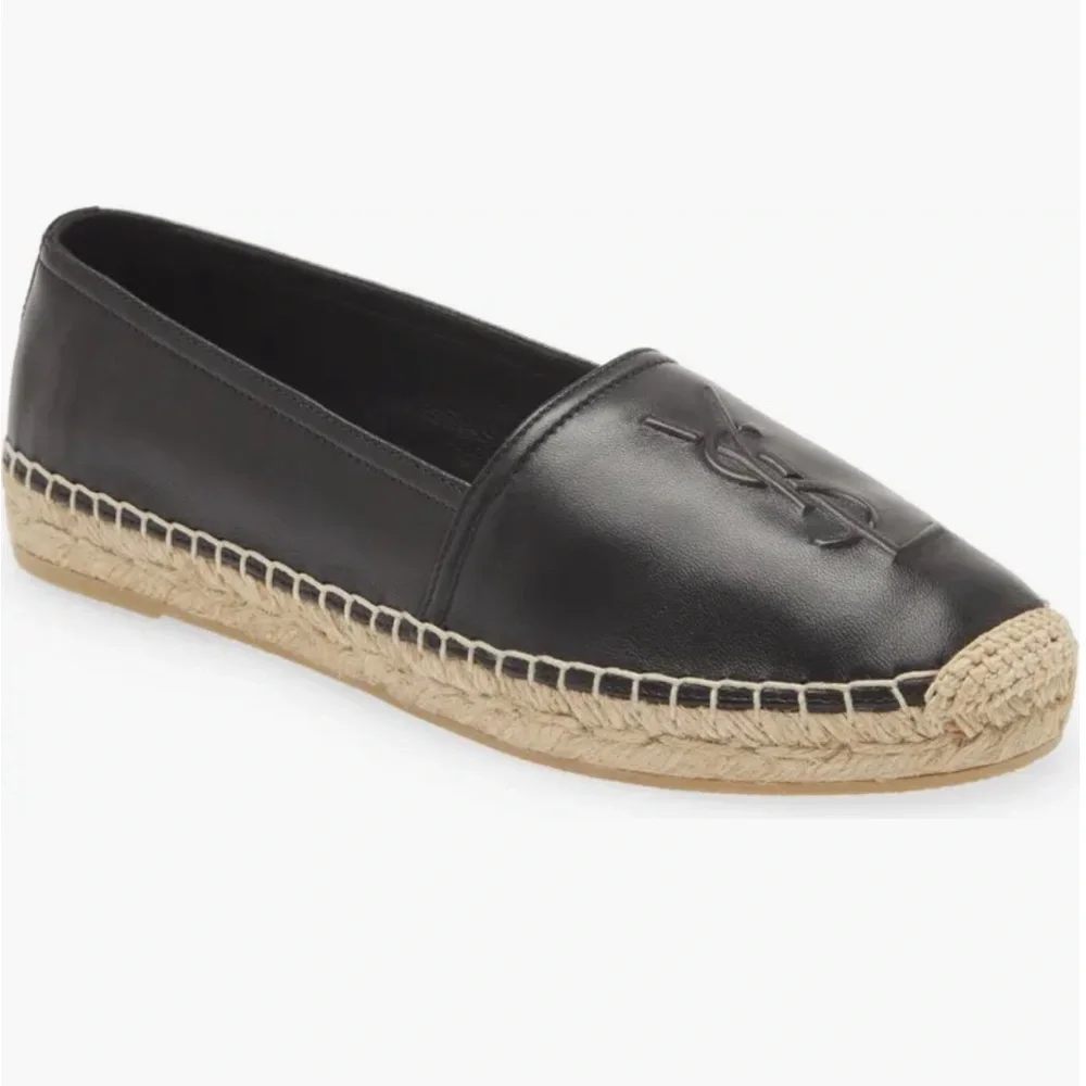 Logo Espadrille Flat Women Saint Laurent 🖤